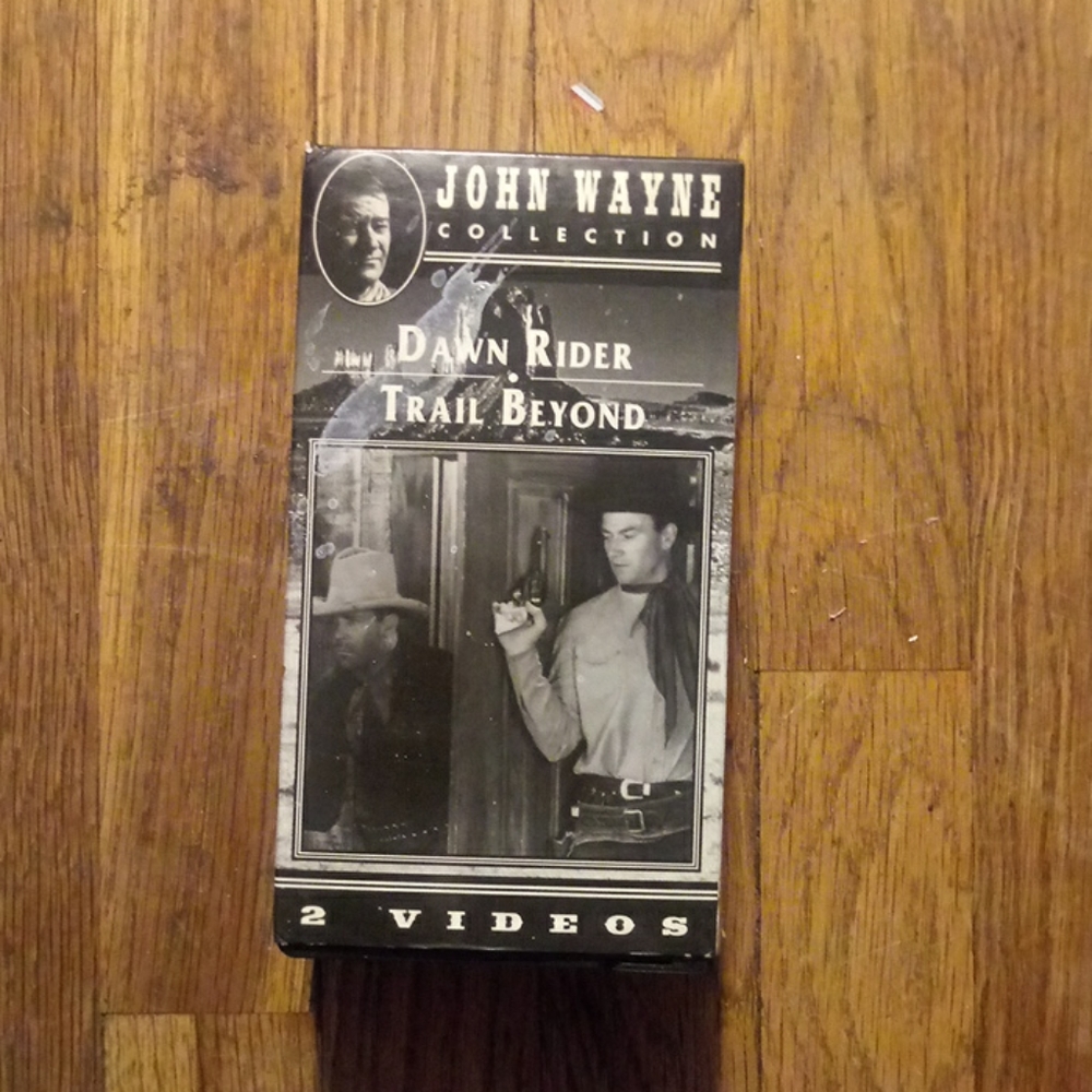 John wayne dawn rider and trail beyond vhs tapes